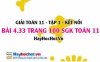 Bài 4.33 SGK Toán 11 tập 1 Kết nối tri thức